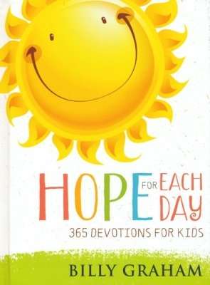 Round sun with smiling face stating Hope for Each Day.