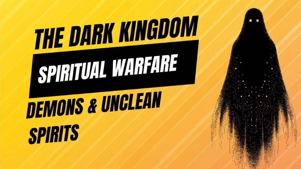 Dark figure representing demons, unclean spirits, and evil spirits in spiritual warfare concept.