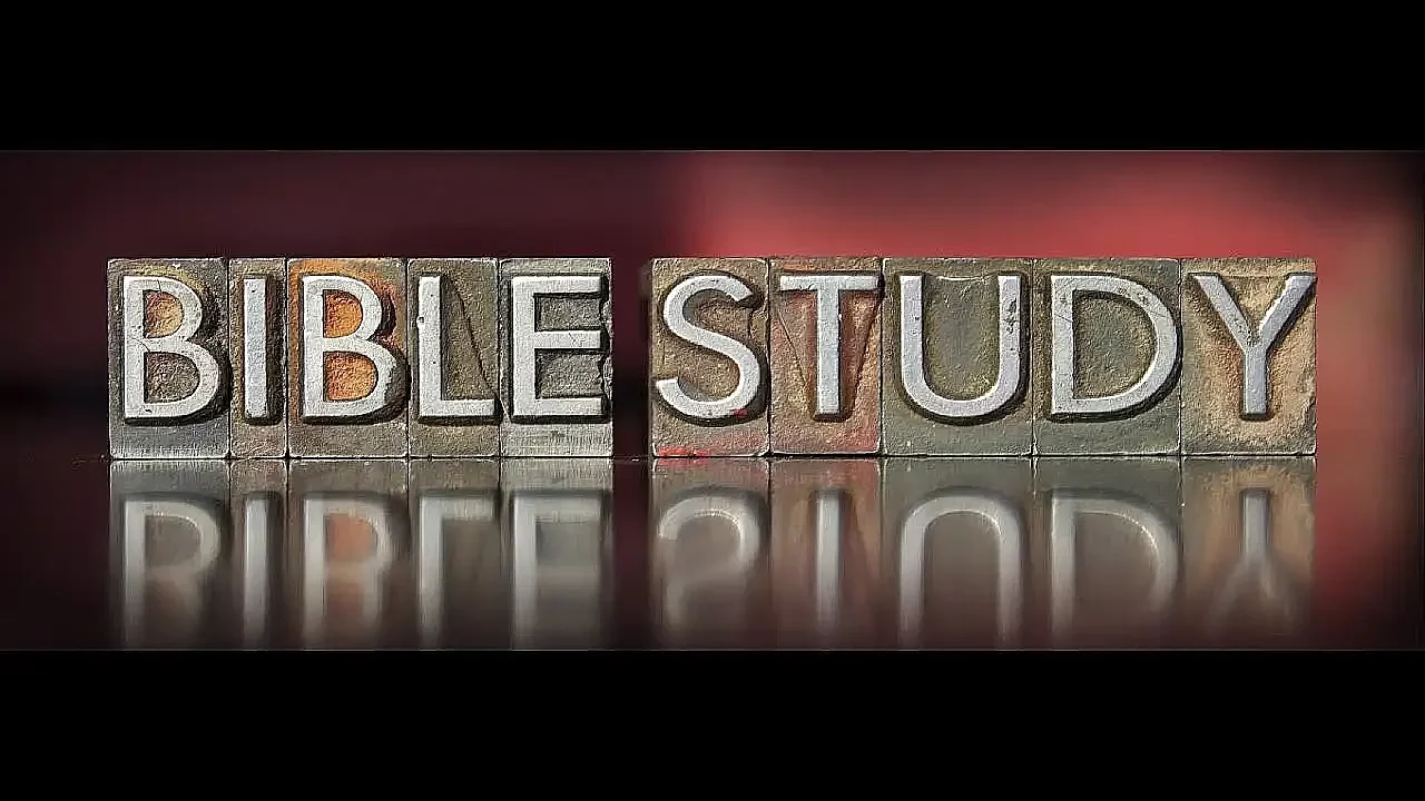 Bible-studies Shalom Wins Metal type blocks spelling out "Bible Study".