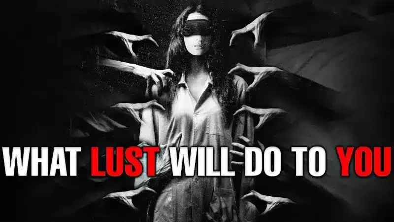 Captivating portrayal of lust as an engulfing force signifying What Lust will do to you.